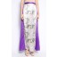 Paisley Long Skirt in Purple