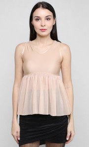 Rita Tank Top in Beige