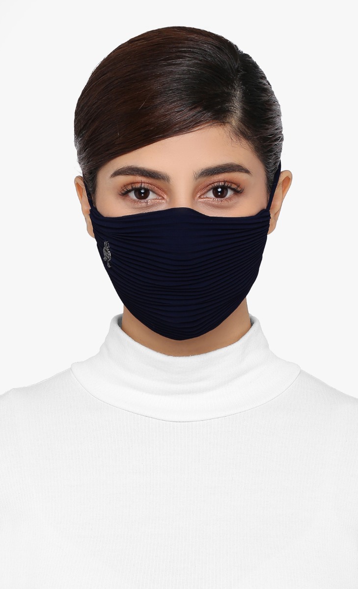 Pleats Face Mask (Tie-back) in Zoom