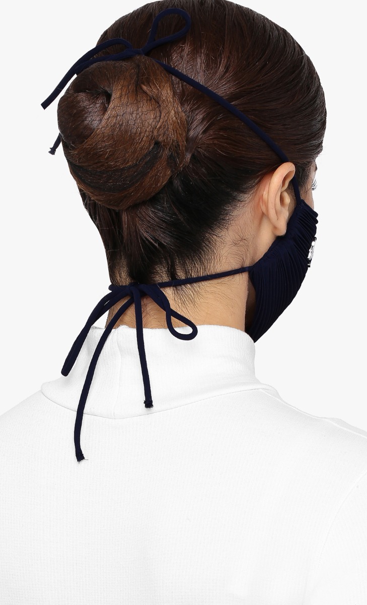 Pleats Face Mask (Tie-back) in Zoom image 2