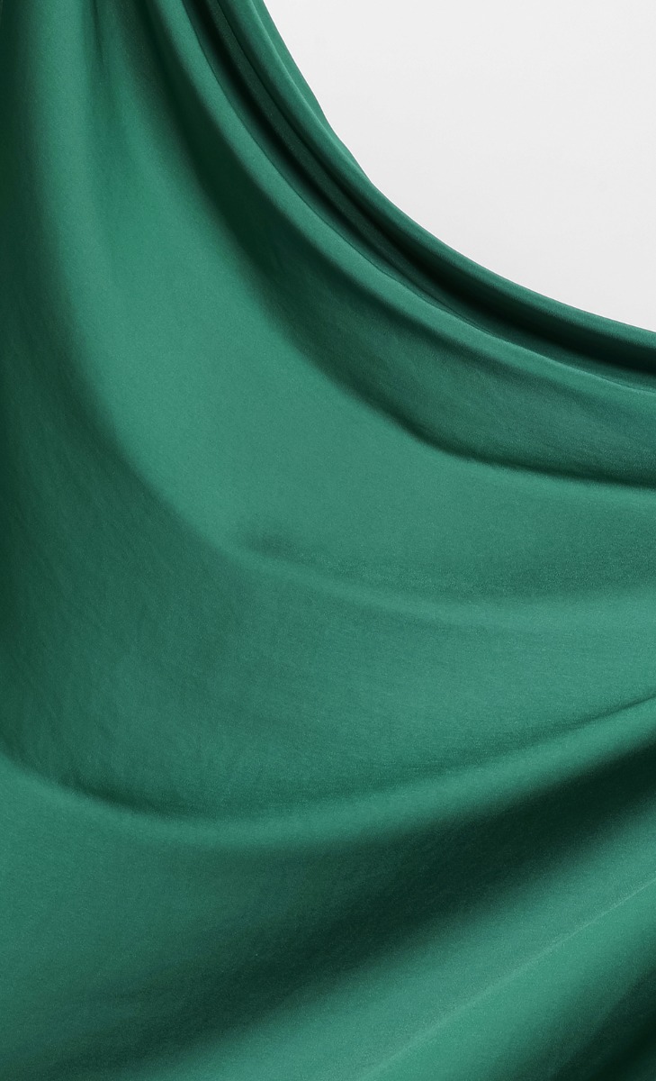 Matte Satin Silk Scarf with nanotechnology in Lucky image 2