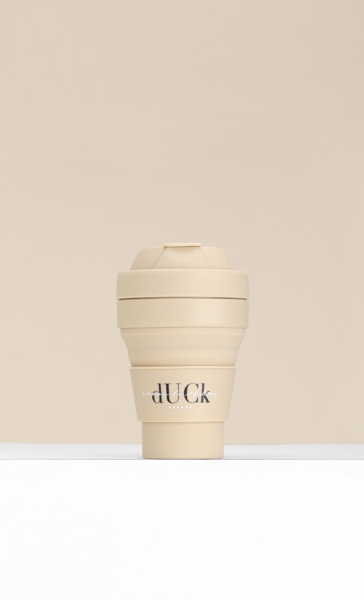 The Birthday Collection - Collapsible Cup in Beige