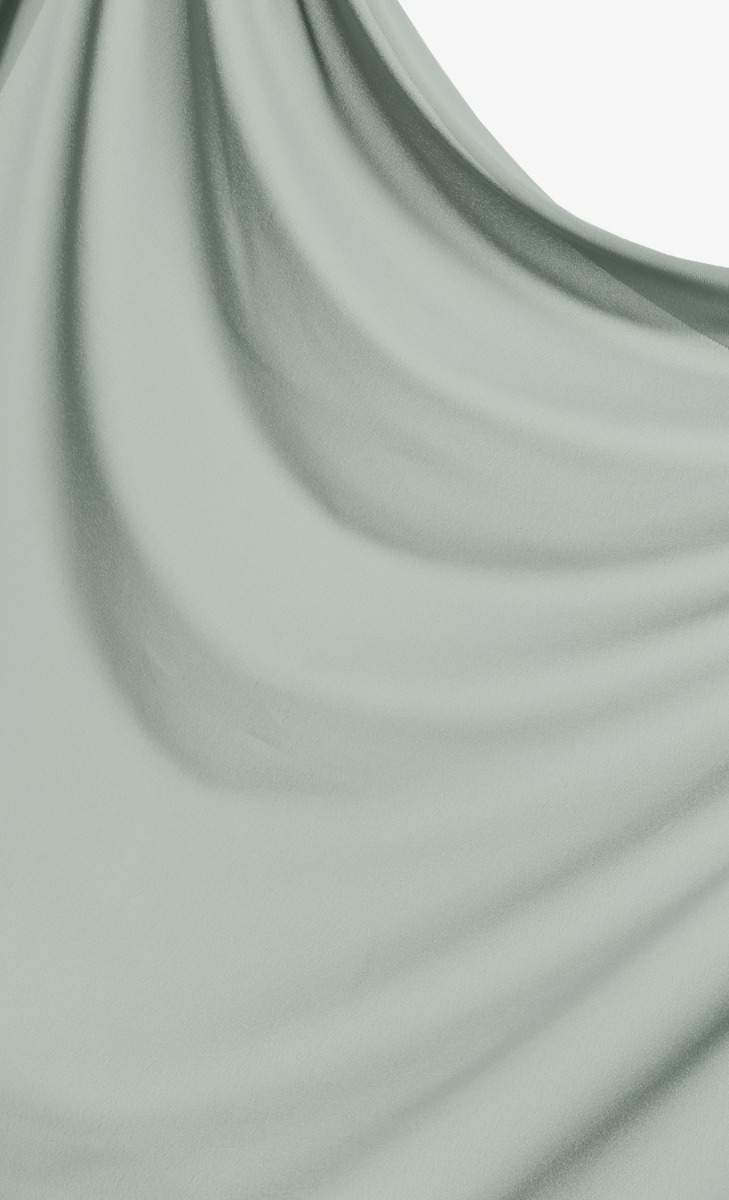 Chiffon Square Scarf with Nanotechnology in Willow image 2