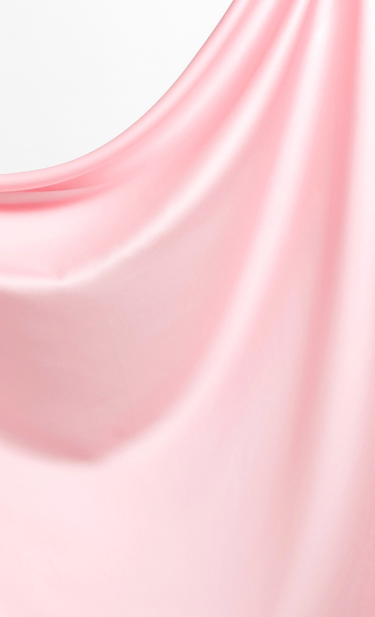 Matte Satin Silk Scarf with nanotechnology in Pink Panther image 2