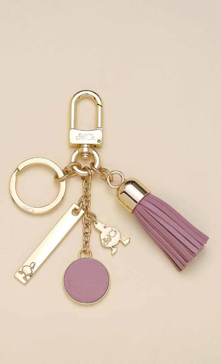 Silhouette Tassel Keychain	in Candy