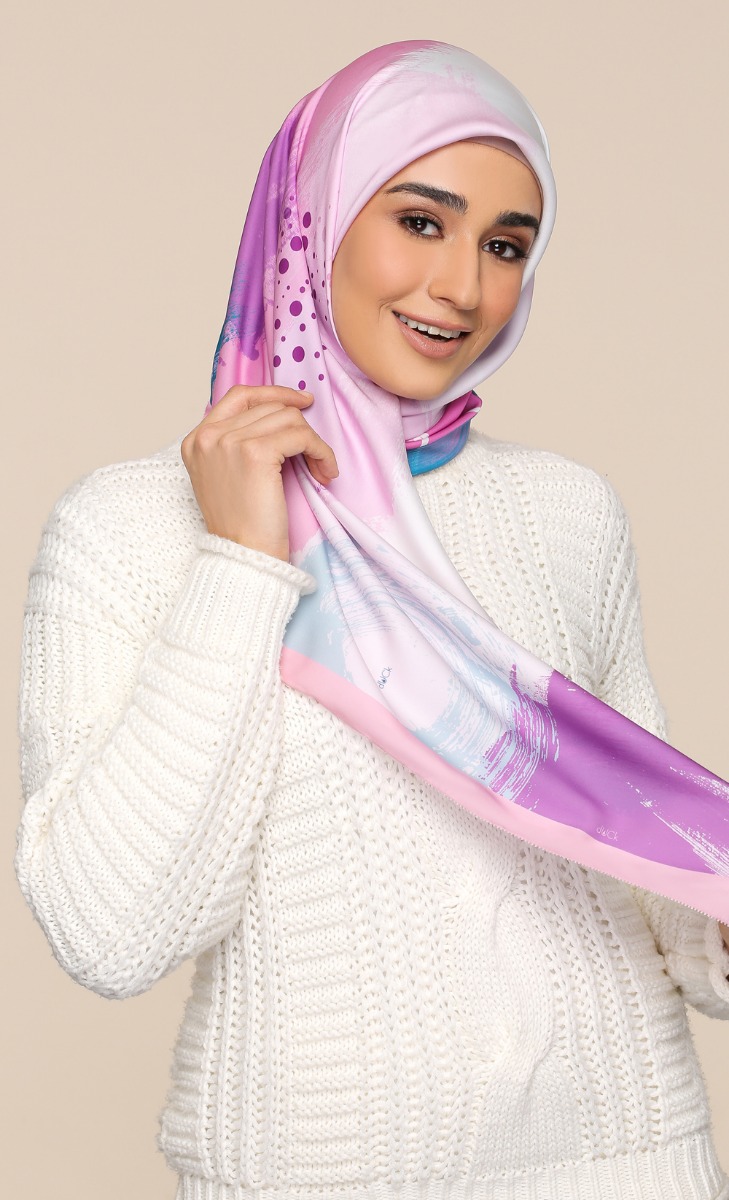 The Artsy dUCk Square Scarf - Dreamy