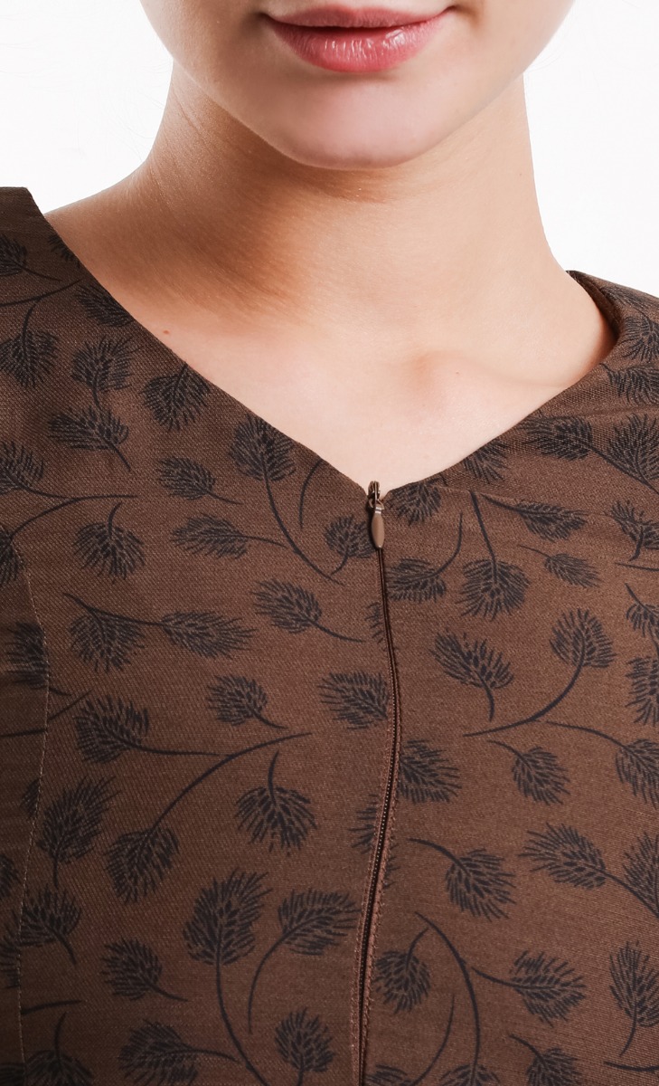 Callalily Kurung Set in Olive image 2