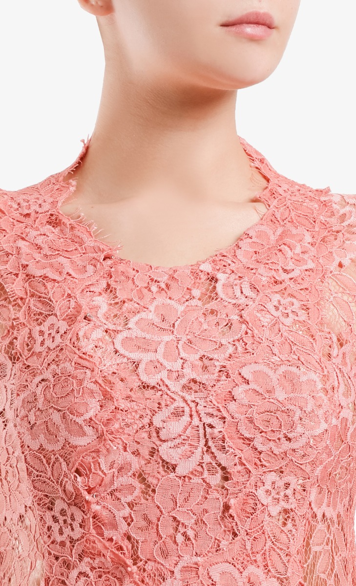 Lace Kebaya Top In Rose Gold image 2
