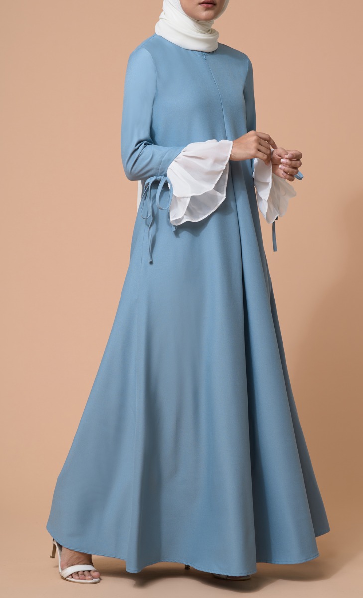 Gia Dress in Blue Glow