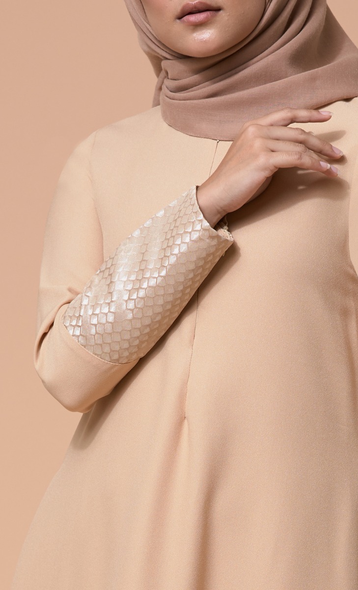 Baheera Dress in Buff Ivory image 2