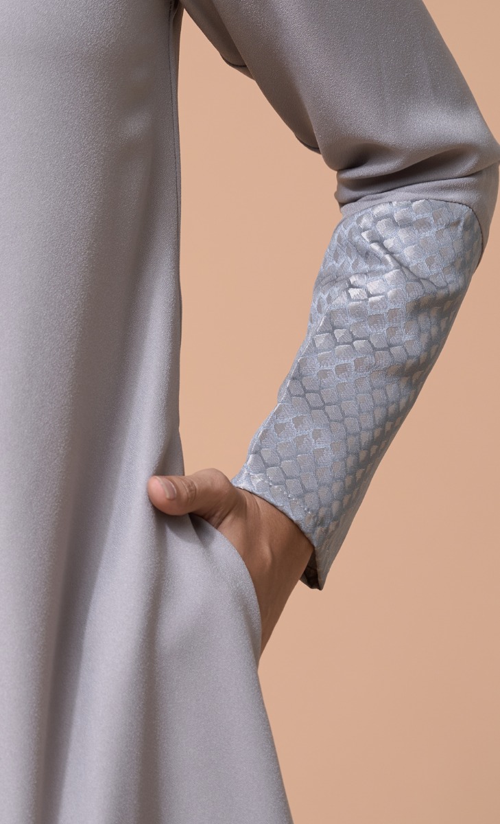 Baheera Dress in Gray Violet image 2