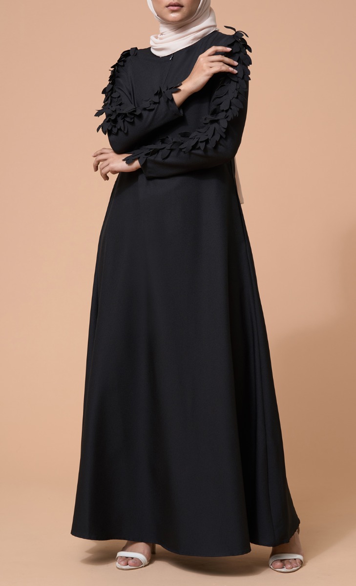 Raina Dress in Phantom Black