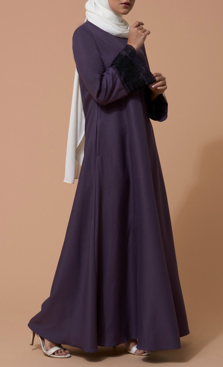 Aifa Dress in Argyle Purple