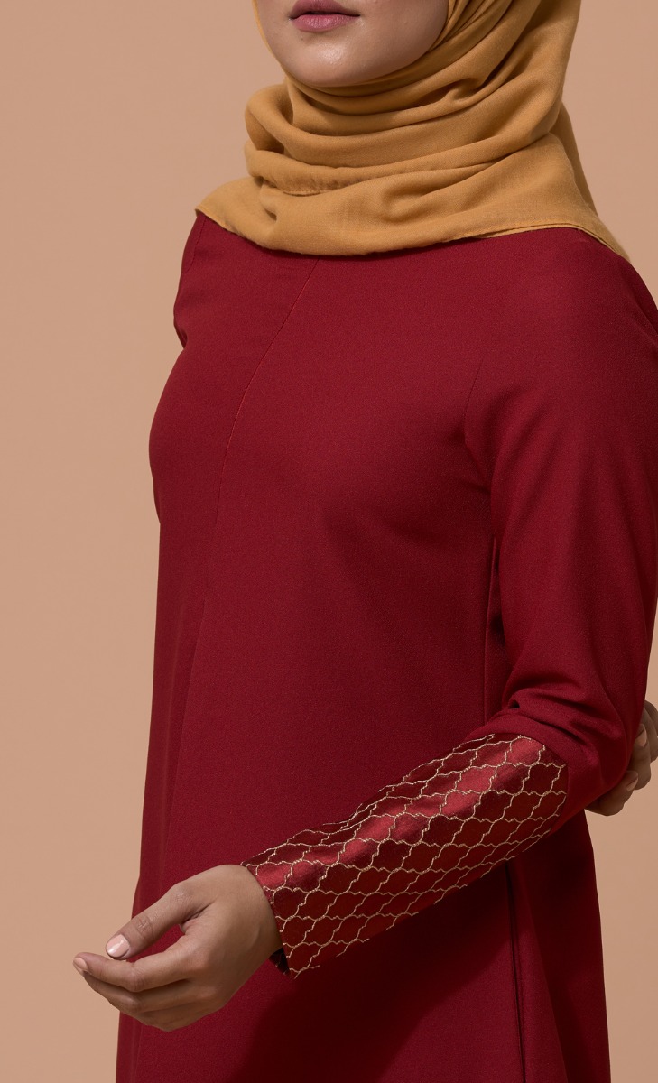 Raffa Dress in Barn Red image 2