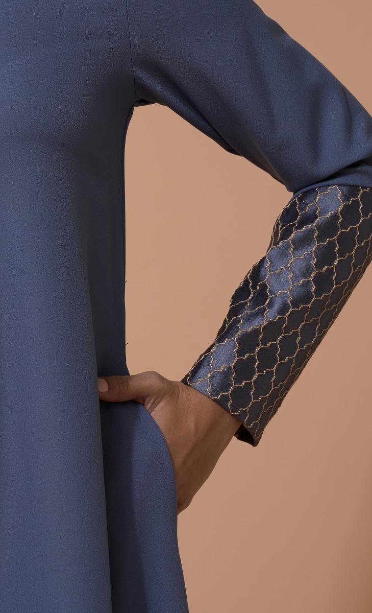 Raffa Dress in Blue Musk image 2