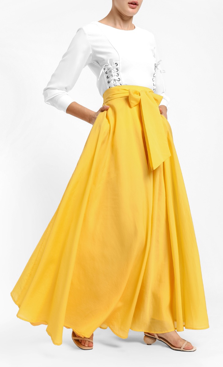 Valentina Skirt in Laguna Yellow