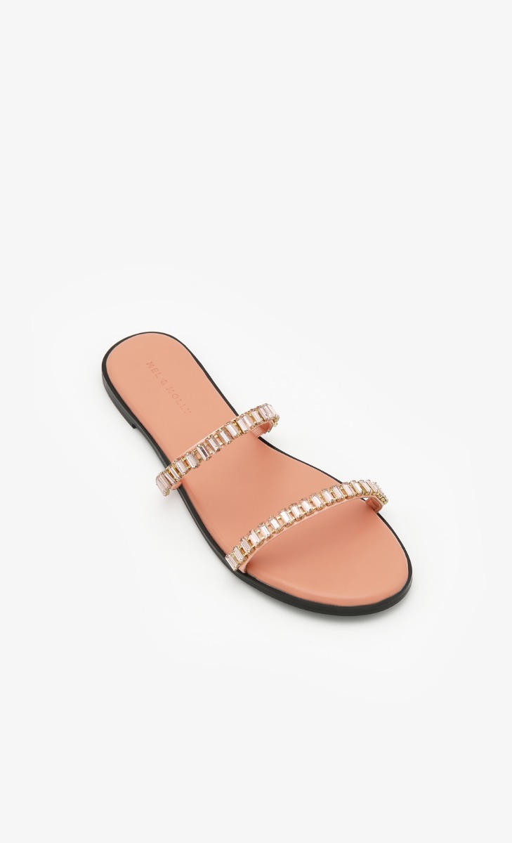 Meghan Embellished Sandals In Pink
