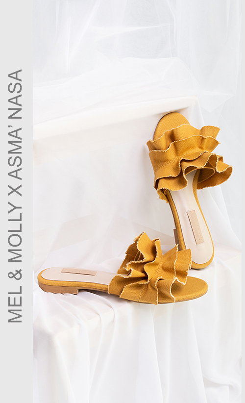 You’ve Got Ruffled Sandals In Mustard
