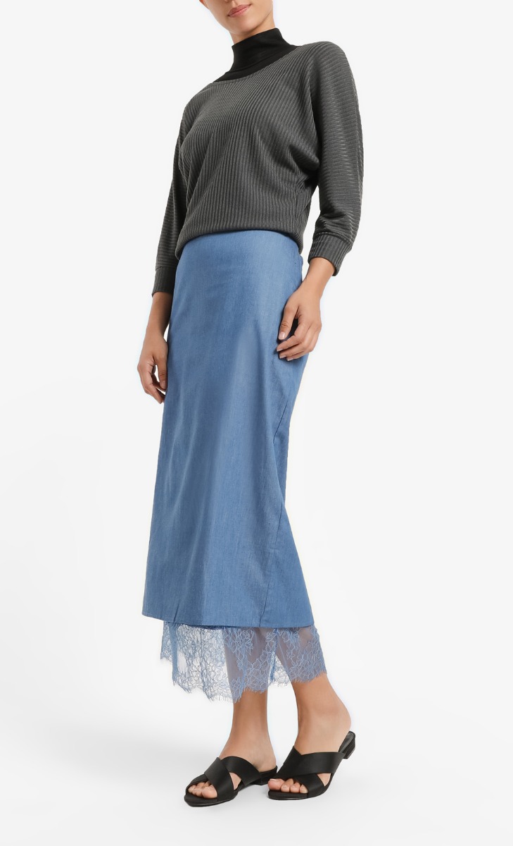 Athena Long Sleeve Shirt in Grey