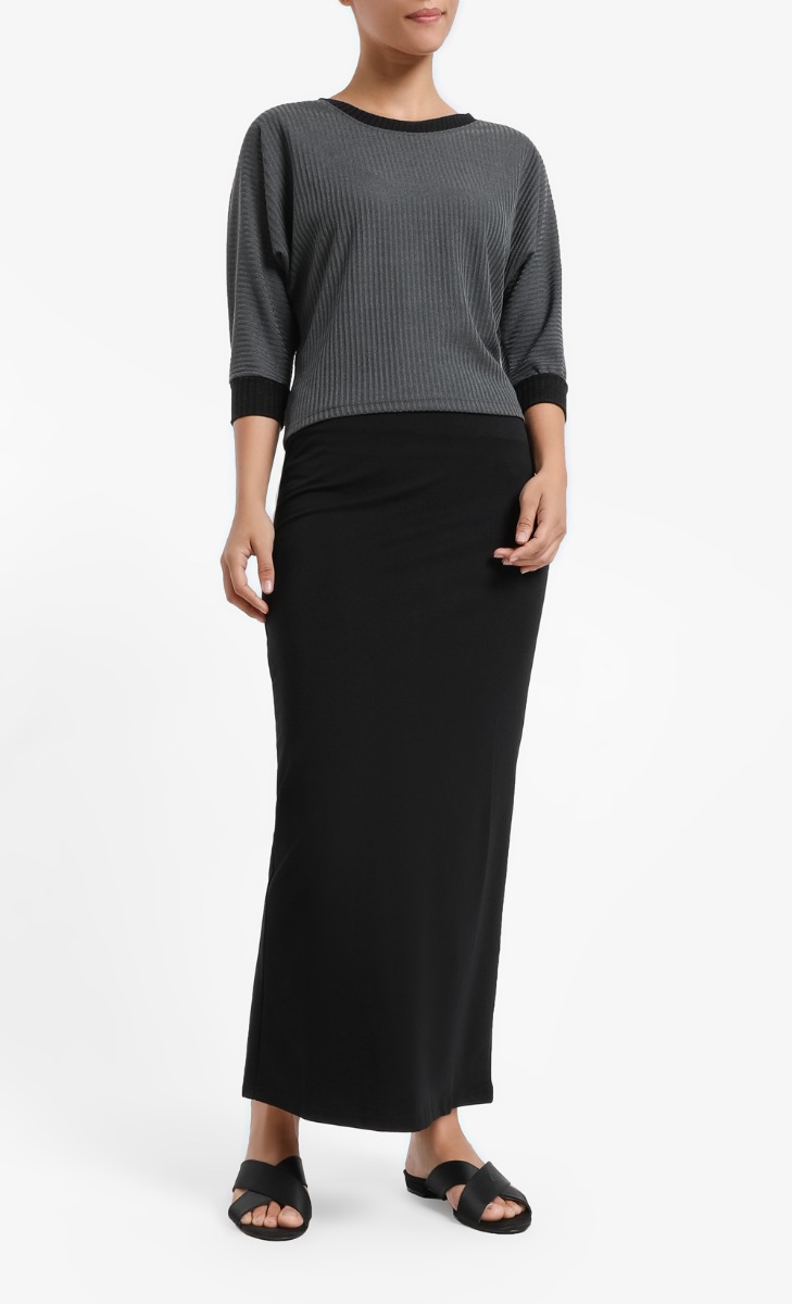 Priscilla Long Sleeve Shirt in Grey