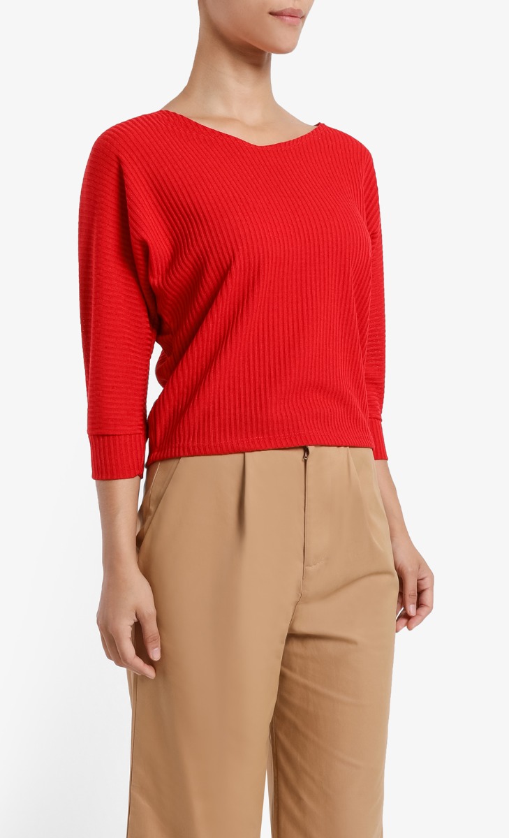 Dorothy Long Sleeve Shirt in Red image 2