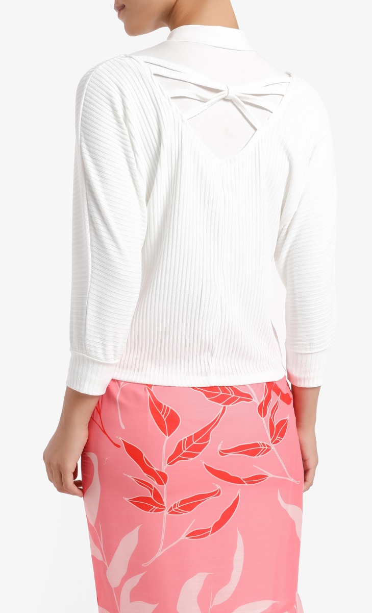 Athena Long Sleeve Shirt in White image 2