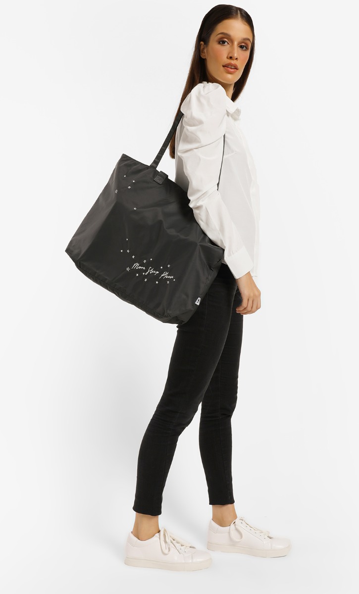 More Sleep Weekender Tote Bag in Black image 2