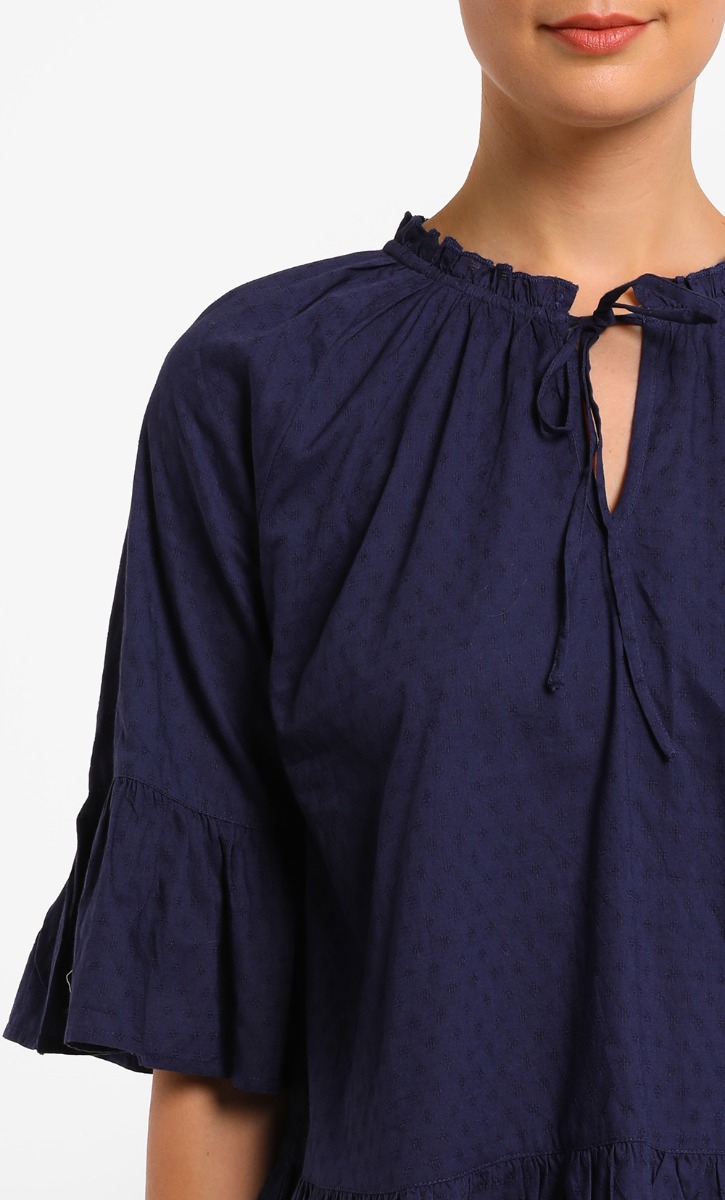 Summer Blouse in Navy image 2