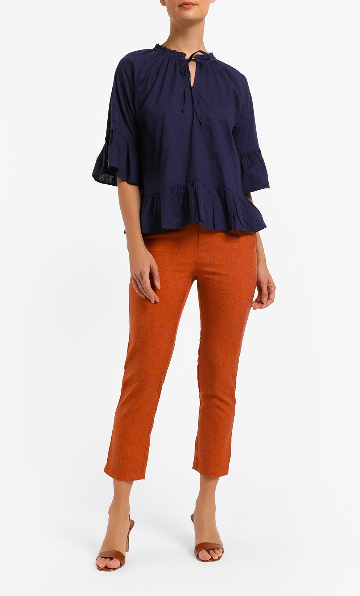 Summer Blouse in Navy