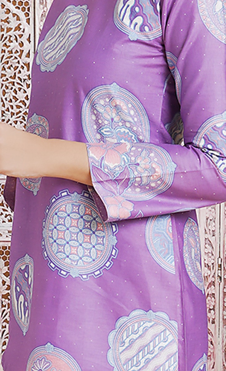Kendra Kurung Set in Purple image 2