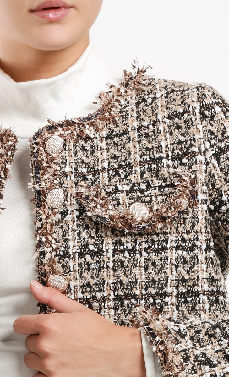 Tweed Jacket 3.0 Black & Gold image 2