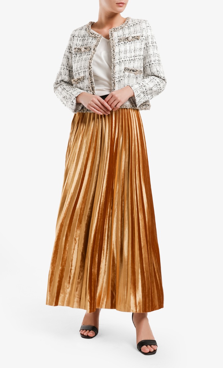 Tweed Jacket 2.0 in White Gold