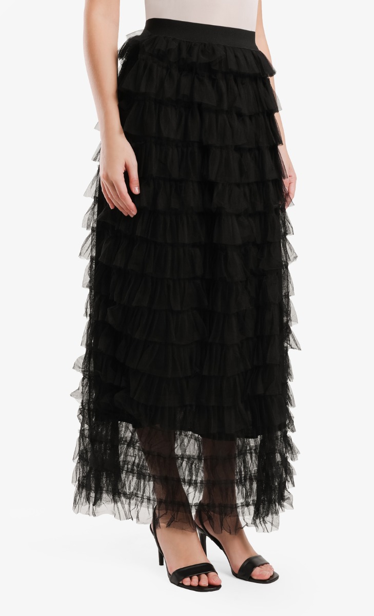 Tulle Skirt in Black image 2