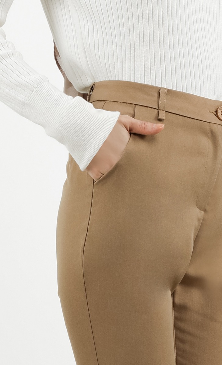Ankle Pants in Khaki image 2