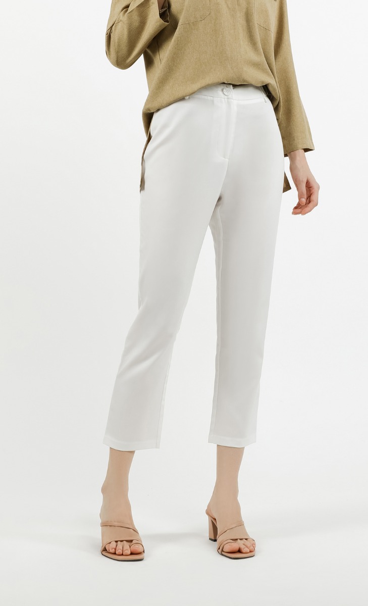 Ankle Pants in Off White