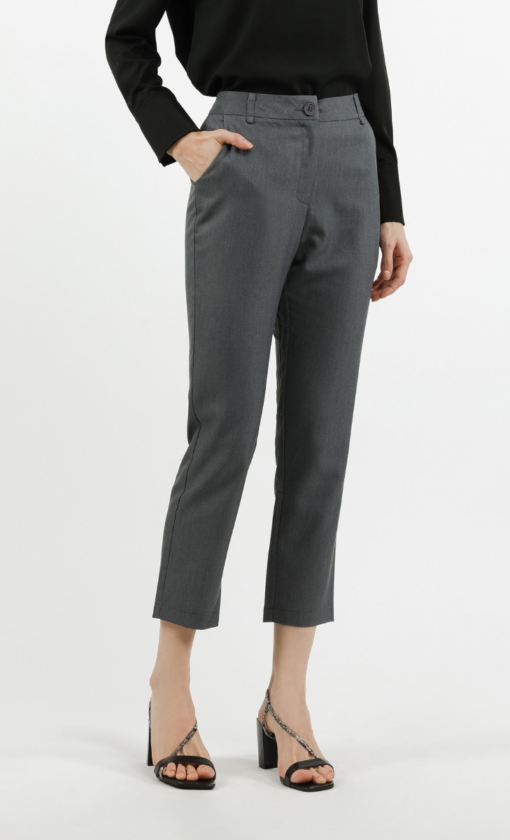 Ankle Pants in Dark Grey