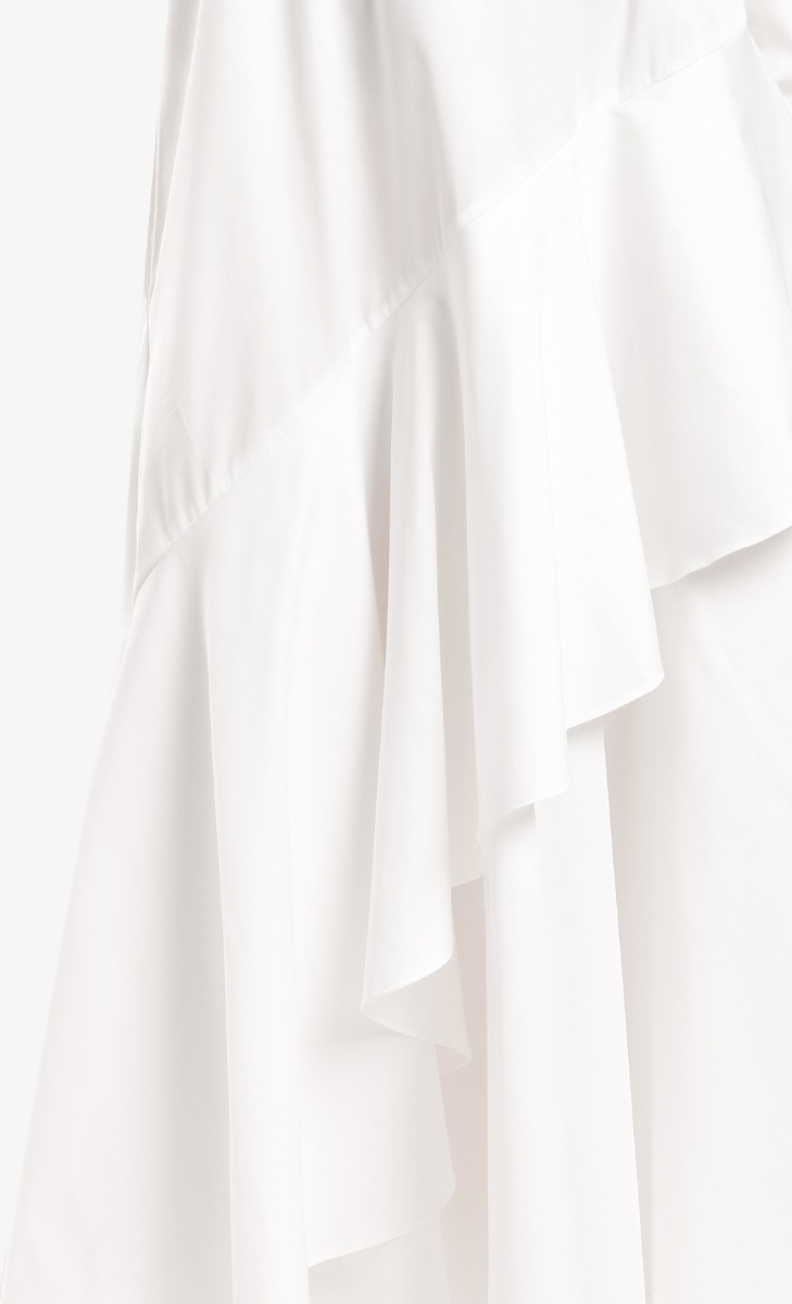 Asymmetrical Layered Dress in Off-White image 2