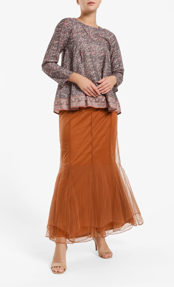 Kaira Doll Top in Copper Brown