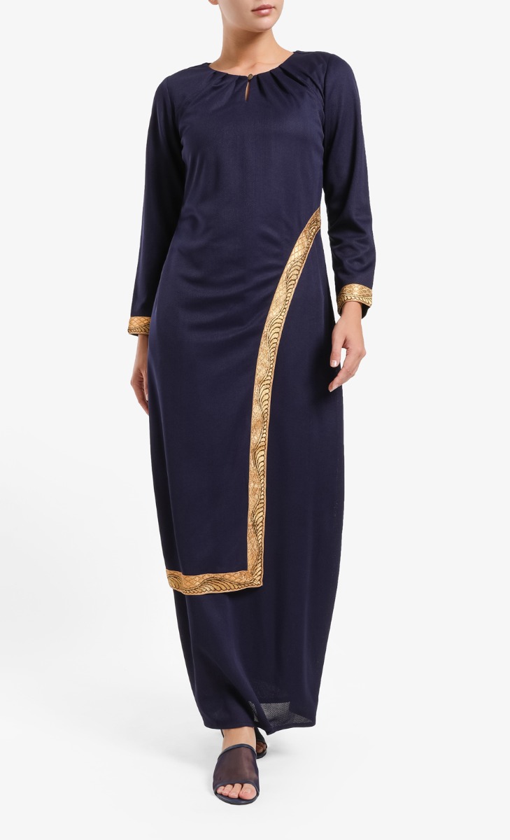 Noor Kaftan Top in Royale Blue