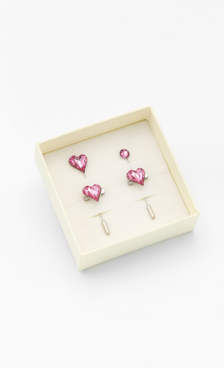 Sweetheart Pin Set in Rose
