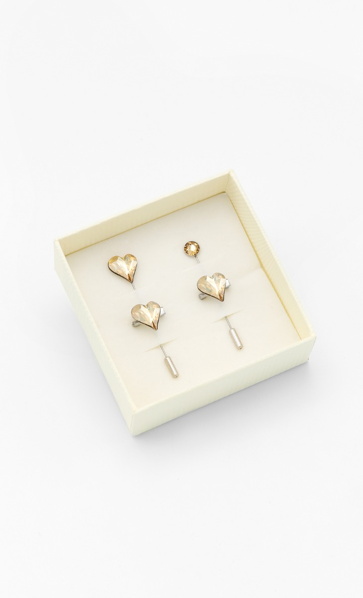 Sweetheart Pin Set in Golden