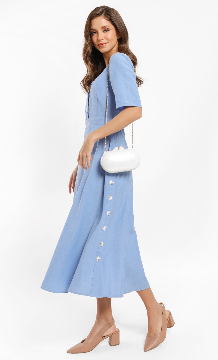 Clora Evening Clutch in Silver image 2