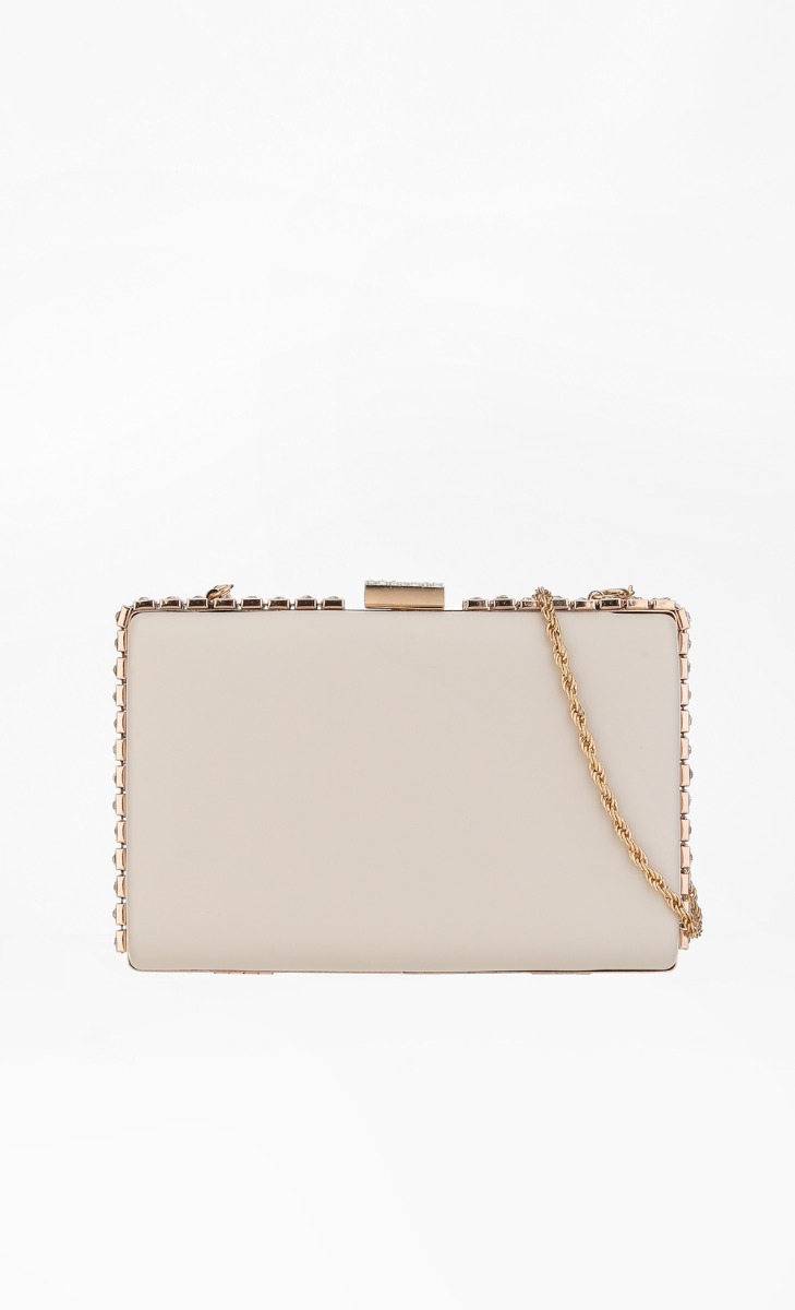 Gaga Evening Clutch in White