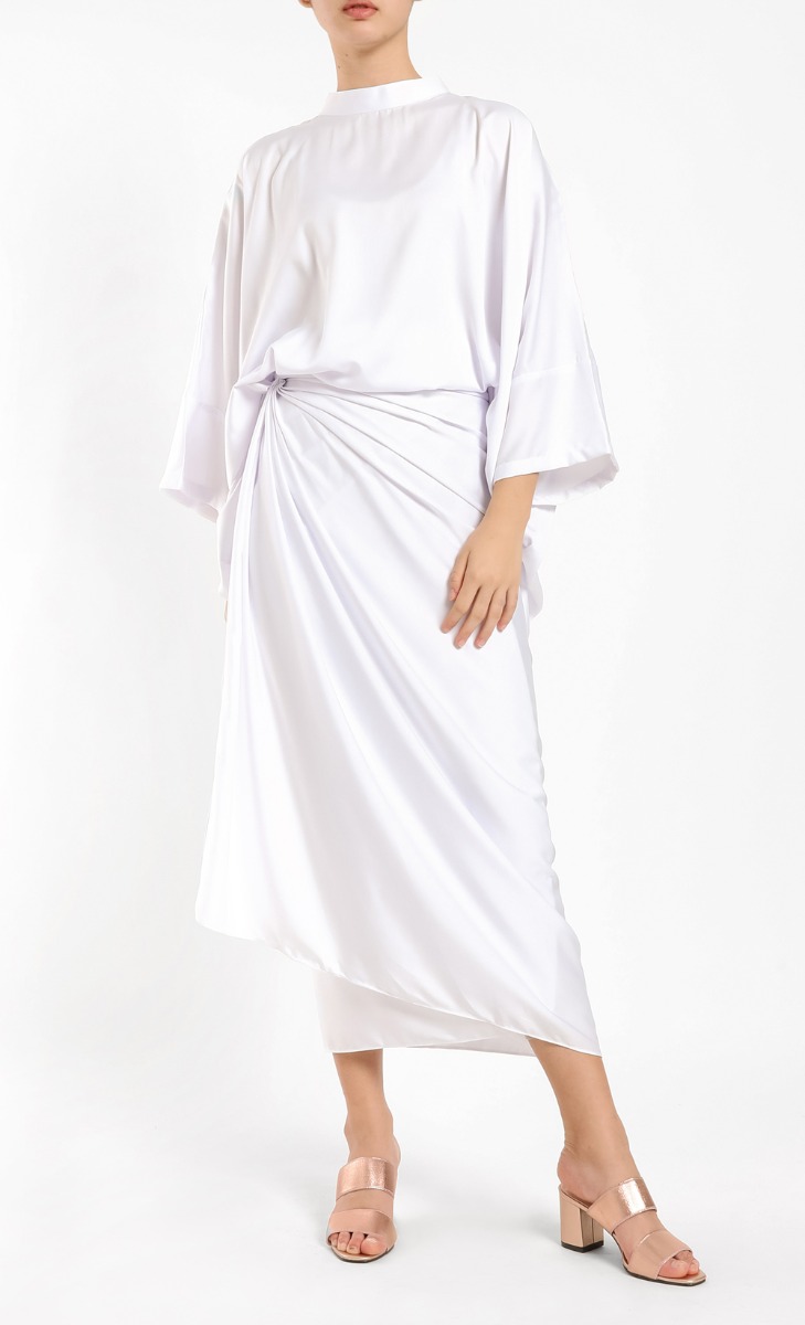 Nikita Kaftan Set in Super White