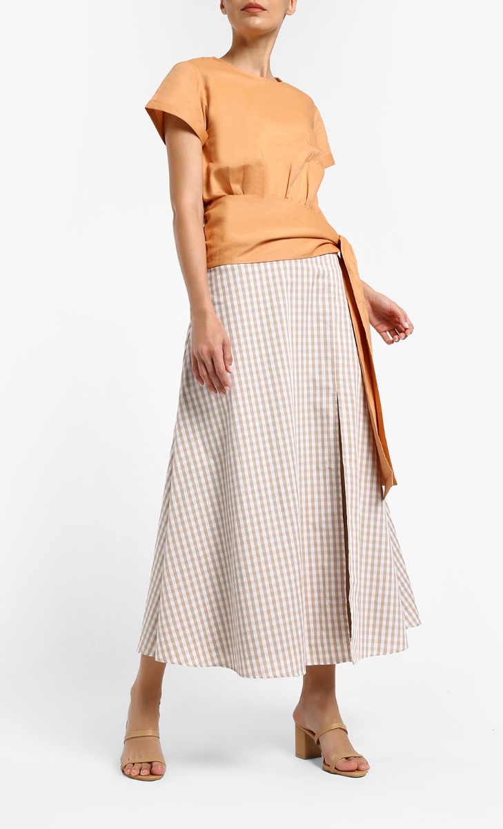 Olivia Short Sleeve Top in Cinnamon