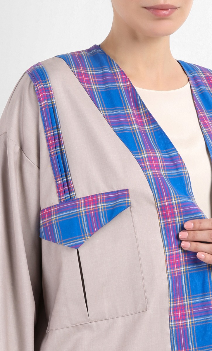 AYLA Oversized Box Jacket in Multi image 2