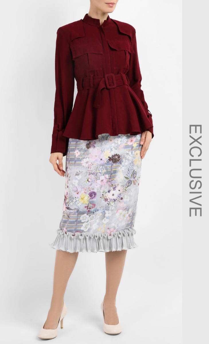 Arianna Jacket in Maroon