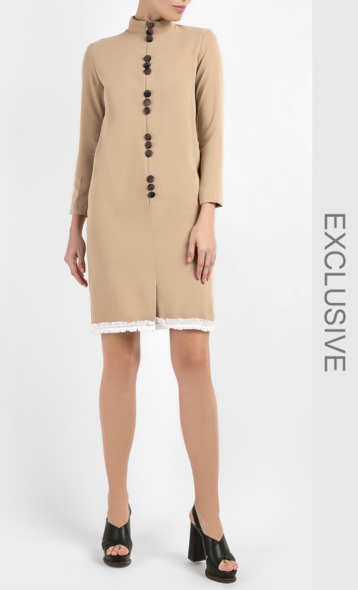 Kendra Dress in Sand Beige