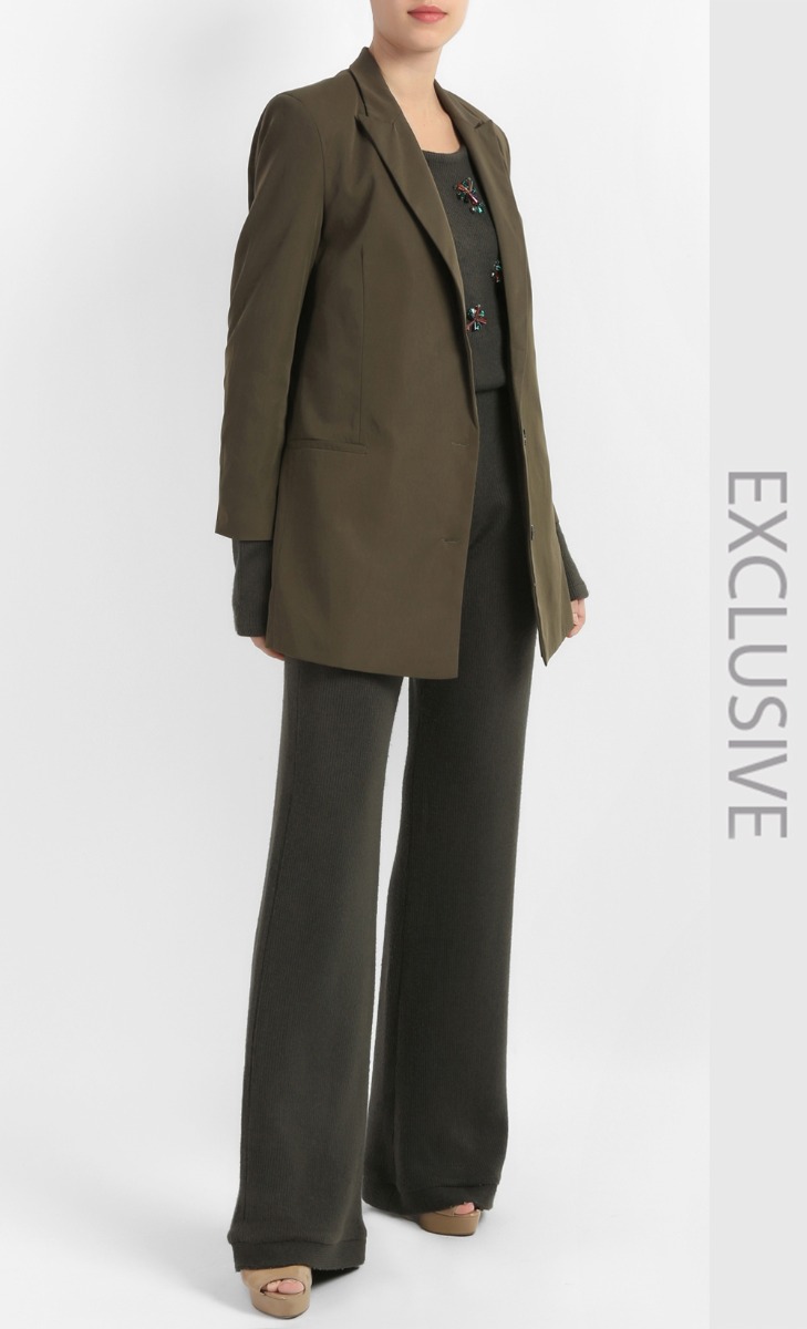 Genevie Blazer in Army Green