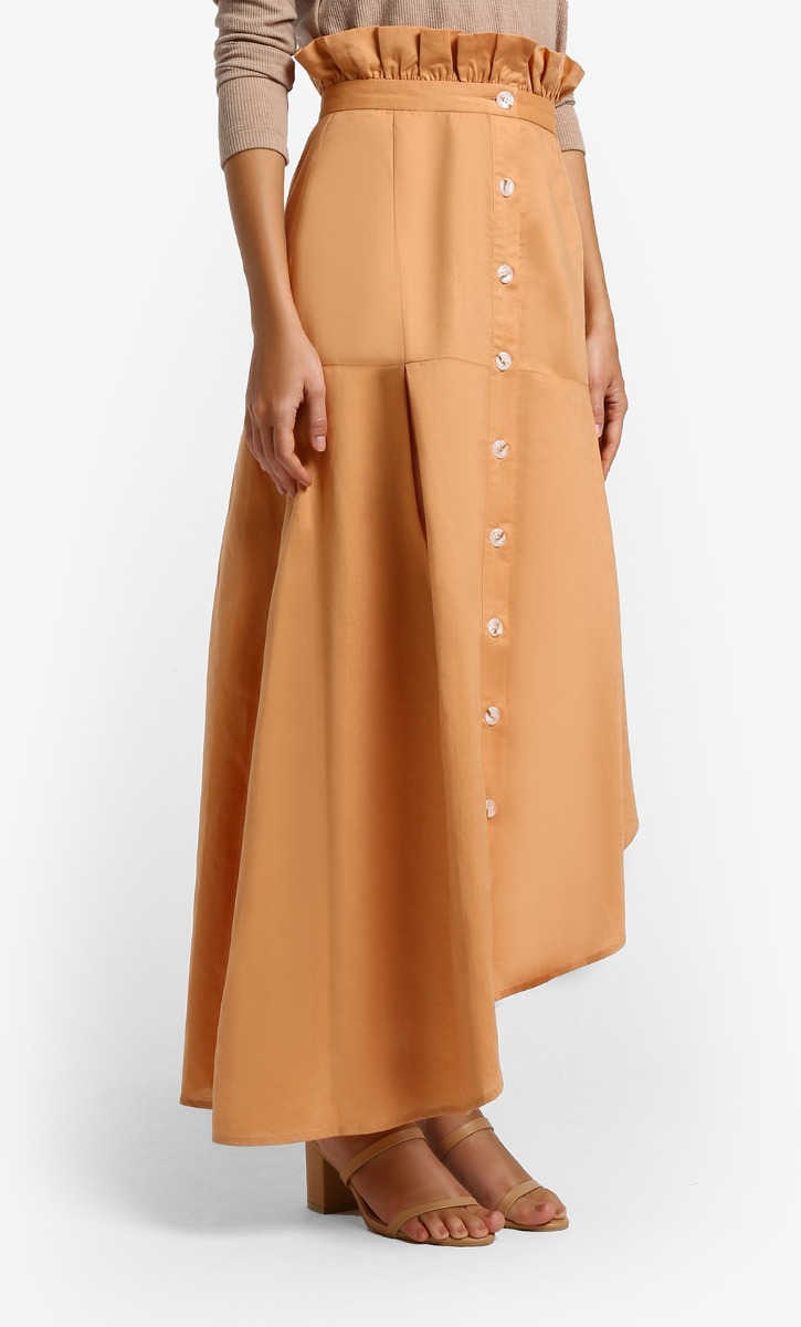Thalia Long Skirt in Cinnamon image 2